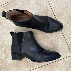 Black Leather Womens Madewell Boots